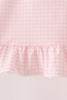 Pink cats Jack-O-Lantern applique ruffle pants set