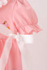 Pink pumpkin embroidery ruffle bubble