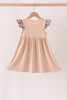 Leopard pumpkin applique dress