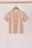 Leopard pumpkin embroidery top