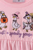 Pink goose embroidery bubble