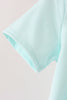 Blue goose embroidery top