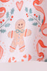 Coral gingerbread bamboo ruffle pants set