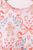Coral gingerbread bamboo pants set