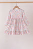 Pink pumpkin ruffle dress