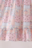 Pink pumpkin ruffle dress