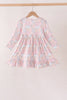 Pink pumpkin ruffle dress