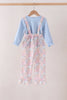 Pink pumpkin ruffle 2pc set