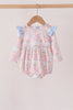 Pink pumpkin ruffle bubble