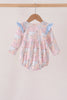 Pink pumpkin ruffle bubble