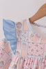 Pink pumpkin ruffle pants set