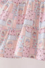 Pink pumpkin smocked mom&me dress