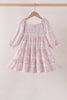 Pink pumpkin smocked mom&me dress