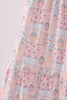 Pink pumpkin smocked mom&me dress