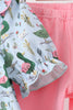Green mallard ruffle  pants set