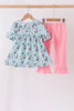 Green mallard ruffle  pants set