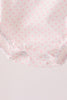 Pink santa claus dot applique ruffle bubble