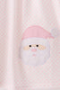 Pink santa claus dot applique ruffle dress