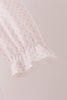 Pink santa claus dot applique ruffle dress
