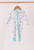 Airplane bamboo zipper romper