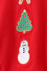 Red Gingerbread Tree Embroidery Bubble Set