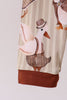 Brown goose print bamboo pajama set