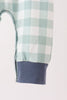 Sage Turkey Embroidery Gingham Romper
