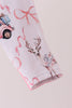 Pink nutcracker bamboo romper