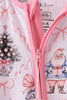 Pink nutcracker bamboo romper