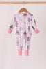 Pink nutcracker bamboo romper