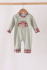 Sage Turkey Applique Romper