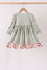 Sage Turkey Applique Dress