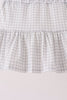 Navy football bow french knot skorts set