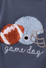 Navy football bow french knot jonjon