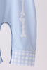 Blue skeleton print romper
