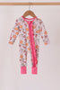 Pink milk cookie bamboo ruffle romper