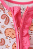 Pink milk cookie bamboo ruffle romper
