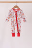 Red milk cookie bamboo romper