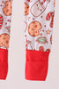 Red milk cookie bamboo romper
