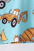 Construction Trucks Bamboo Pajama Set