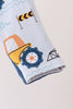 Blue Construction Trucks Zip Bamboo Romper
