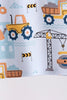 Blue Construction Trucks Bamboo Pajama Set