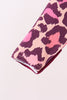 Pink leopard bamboo zipper romper