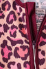 Pink leopard bamboo zipper romper
