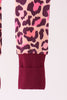 Pink leopard bamboo zipper romper