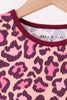 Pink leopard bamboo pajama set