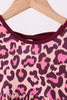 Pink leopard bamboo pants set