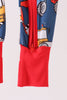 Navy tractor print bamboo romper