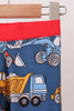 Navy tractor print bamboo pajama set