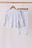 Blue dog bamboo pajama set